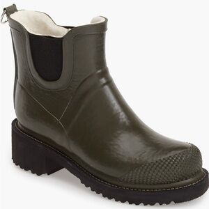 Ilse Jacobse HORNBAEK 'RUB 47'  Short Rain Boots Women's Size 39 Army Green